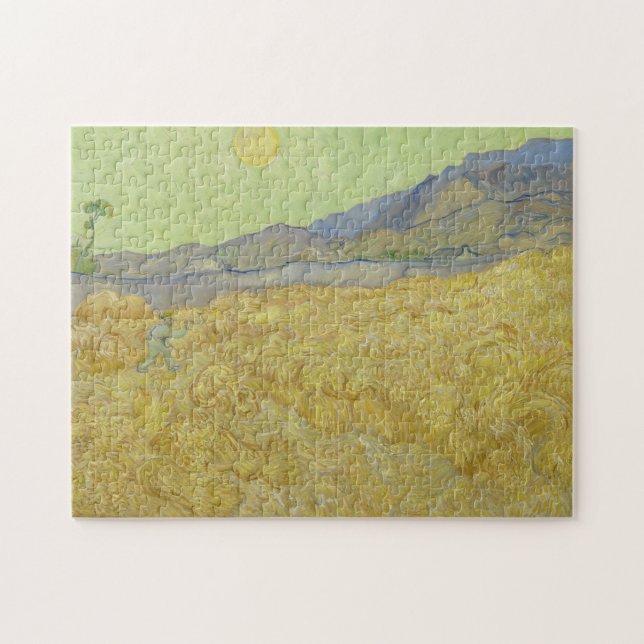 Puzzle Vincent Van Gogh, Wheatfield Avec Une Faucheuse (Horizontal)
