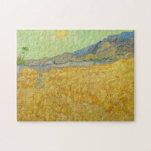 Puzzle Vincent van Gogh - Wheatfield avec une Faucheuse