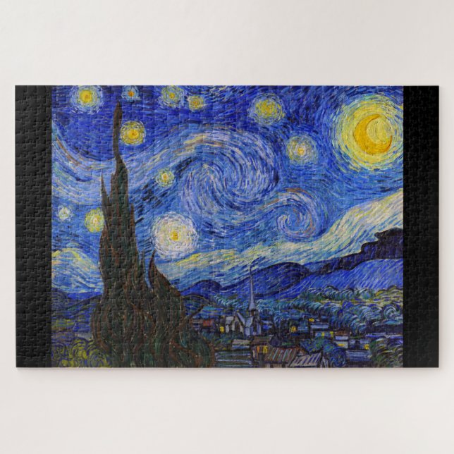 Puzzle Vincent Willem van Gogh, "Nuit étoilée" (Horizontal)