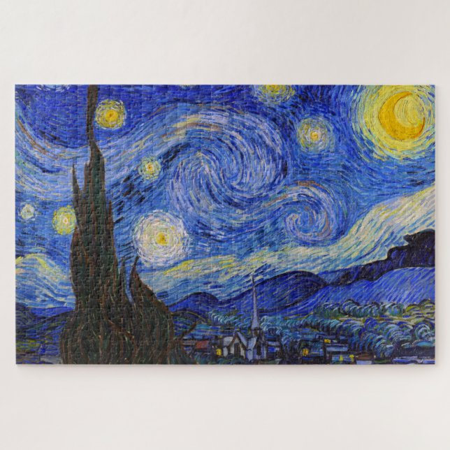 Puzzle Vincent Willem van Gogh, "Nuit étoilée" (Horizontal)