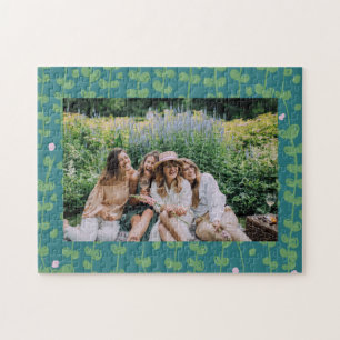 Puzzle Vins floraux Abstraits verts Motif Photo personnal