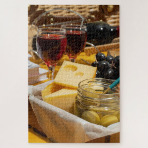 Puzzle Vins, fromages et pochettes d'olivier gourmands 10