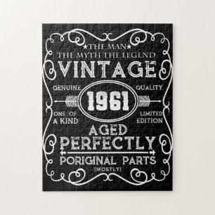 Puzzle Vintage 1961 Mythe de l'homme Légende 60e anniver