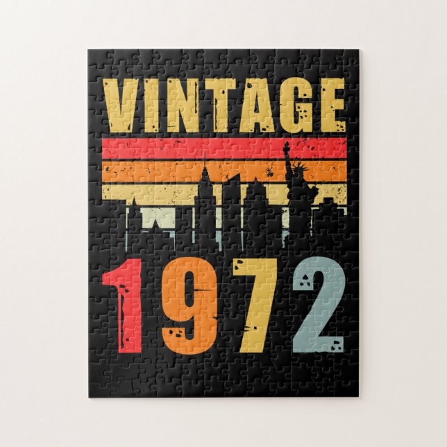 Puzzle Vintage 1972 Fait En 1972 (Vertical)