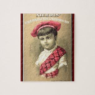 Puzzle "Vintage ad-1854-Nichols Peruvian Bark & Iron