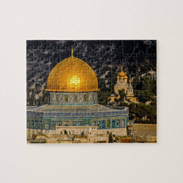 Puzzle Vintage Al Aqsa mosquée Jérusalem musulmane (Horizontal)
