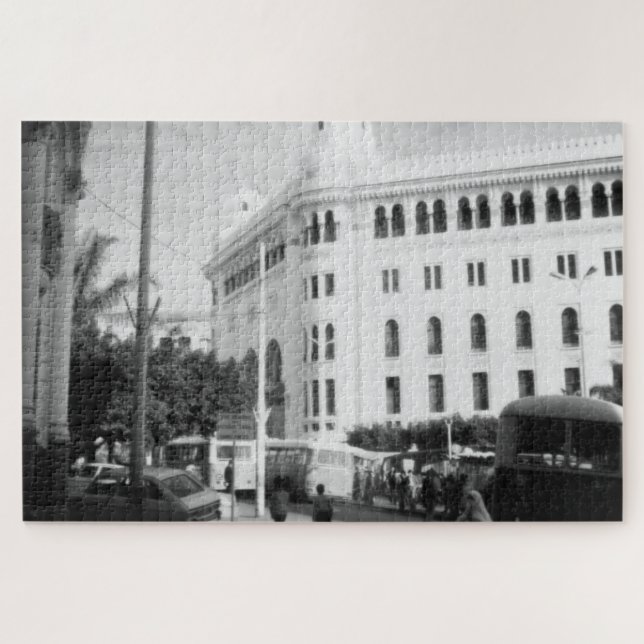 Puzzle Vintage Algérie Alger Bâtiment de la Poste (Horizontal)