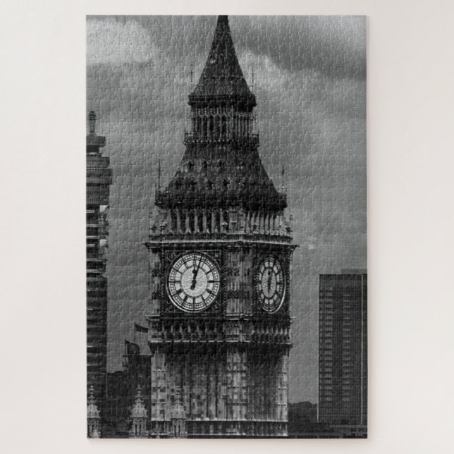 Puzzle Vintage Angleterre Londres poste tour Big ben (Vertical)