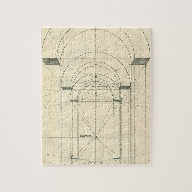 Puzzle Vintage Architecture, Renaissance Arch Perspective (Vertical)