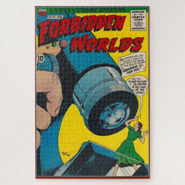 PUZZLE VINTAGE ARGENT ÂGE COMIC LIVRE COUVRE (Vertical)