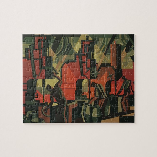 Puzzle Vintage Art déco Business Fabrication industrielle (Horizontal)
