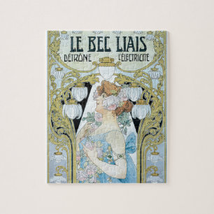 Puzzle Vintage Art Nouveau Le Bec Liais, Privat Livemont