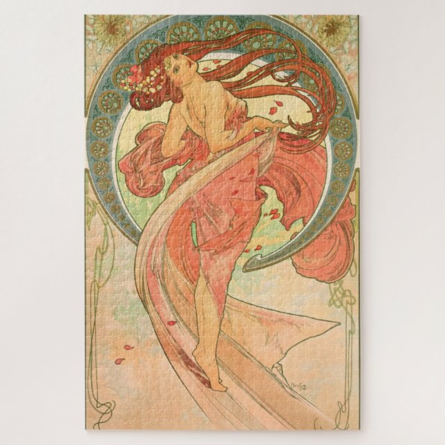 Puzzle Vintage Art Poster Dance by Alphonse Mucha (Vertical)