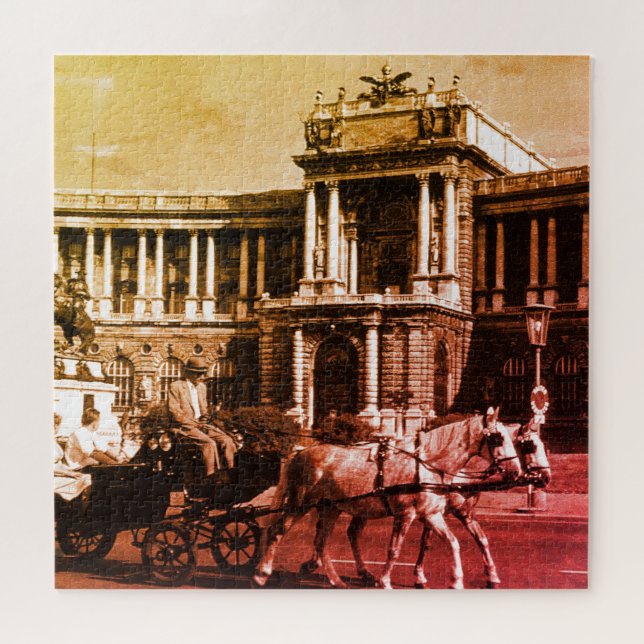 Puzzle Vintage Austria Vienna Hofburg Palace (Horizontal)