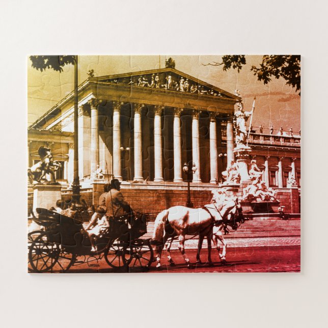 Puzzle Vintage Autriche parlement de Vienne (Horizontal)
