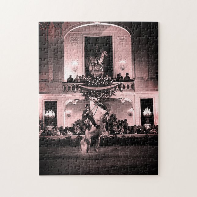Puzzle Vintage Autriche Vienne Courbette Espagnole (Vertical)