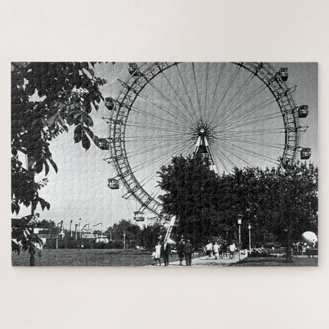 Puzzle Vintage Autriche Vienne Prater roue géante (Horizontal)