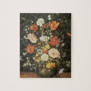 Puzzle Vintage Baroque Fleurs de vie morte en métal un va