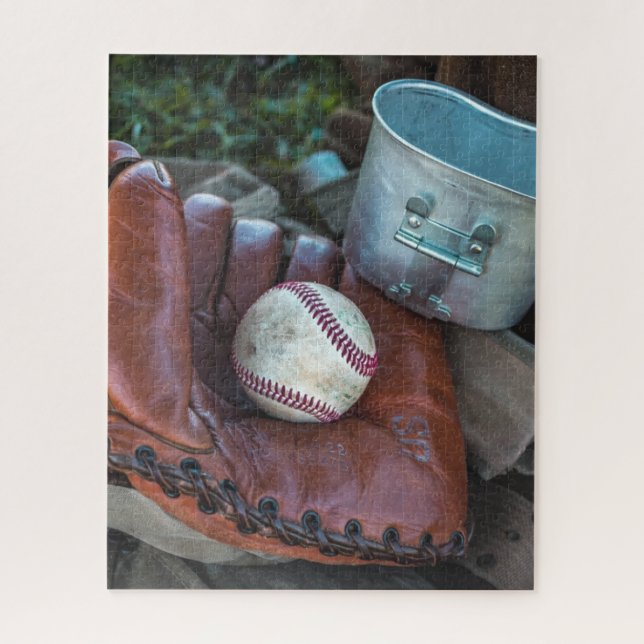 Puzzle Vintage Baseball Mit et Ball Baseball Amer (Vertical)