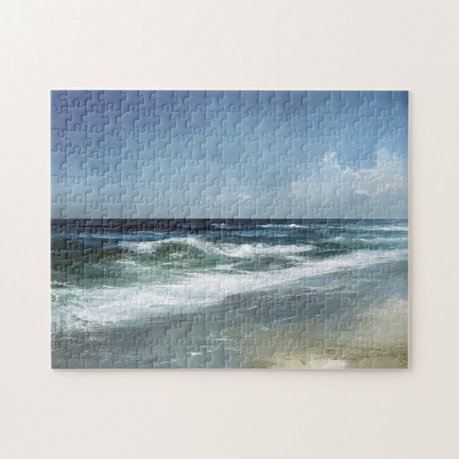 Puzzle Vintage Beach Paysage Pittoresque (Horizontal)