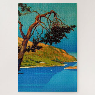 Puzzle Vintage California Coast Travel