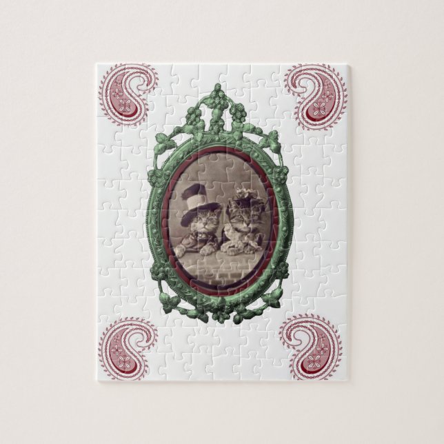 Puzzle Vintage Cat (Vertical)