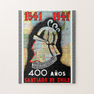 Puzzle Vintage Chili Santiago Voyage
