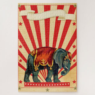 Puzzle Vintage Circus Illustration Art Old Antique