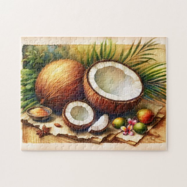 Puzzle Vintage Coconut Tropical (Horizontal)