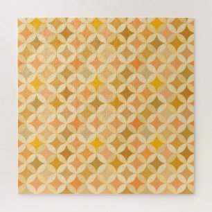 Puzzle Vintage coloré : motif abstrait.