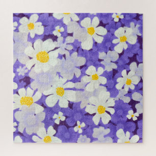 Puzzle Vintage coloré : Motif Fleur sans couture