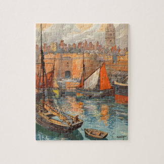 Puzzle Vintage Côte d'Emeraude Saint Malo Tourisme portua