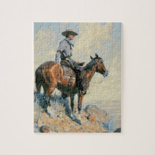 Puzzle Vintage Cowboy, Sentinel des Plaines Par Dunton
