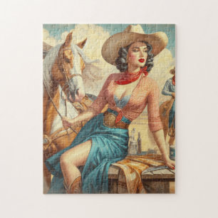 Puzzle Vintage Cowgirl