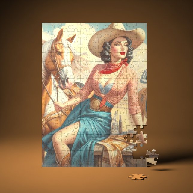 Puzzle Vintage Cowgirl (Créateur téléchargé)