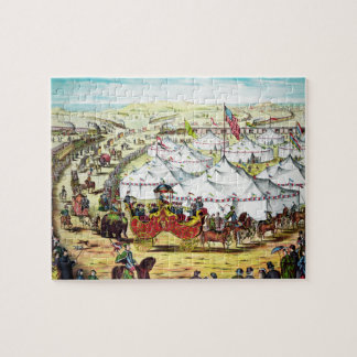 Puzzle vintage d'art de cirque de Gibson
