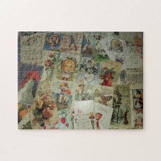 Puzzle vintage de carte postale