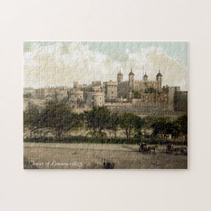 Puzzle vintage de l'Angleterre, tour de Londres