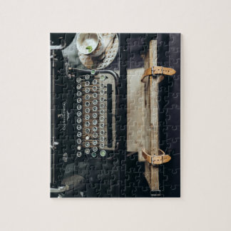 Puzzle vintage de machine à écrire