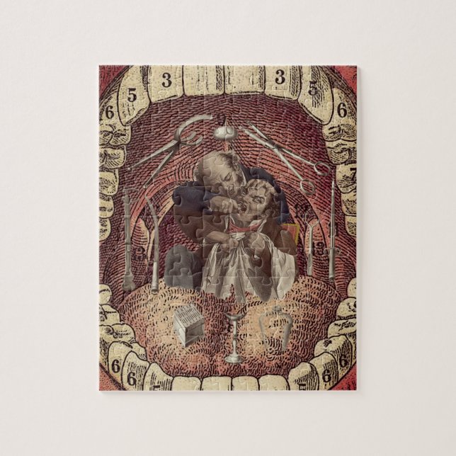 Puzzle vintage dentist gifts (Vertical)