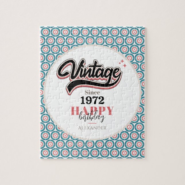 Puzzle Vintage depuis - 1972 (Vertical)