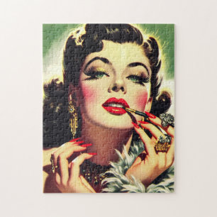 Puzzle Vintage des années 1950 Glamor Girl