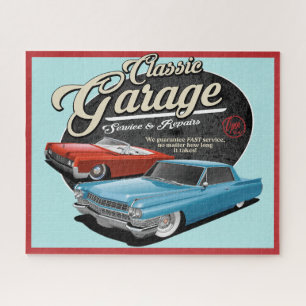 Puzzle vintage des voitures classiques des années 