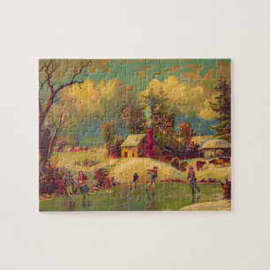 Puzzle Vintage d'hiver American Life