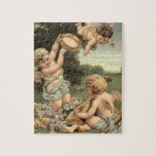 Puzzle Vintage Élégant Art Cherubs