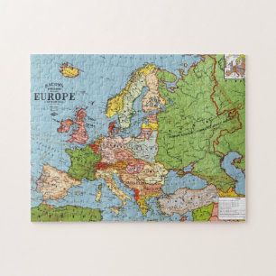 Puzzle Vintage Europe 20th Century General Map