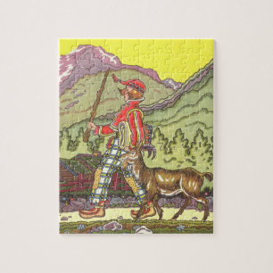 Puzzle Vintage Fairy Tale, Boy and the North Wind, Hauman