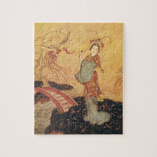 Puzzle Vintage Fairy Tale Princess Badoura, Edmund Dulac (Vertical)