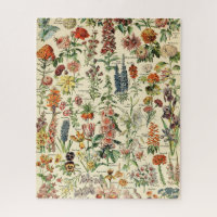 Vintage Flowers Floral Botanical Chart