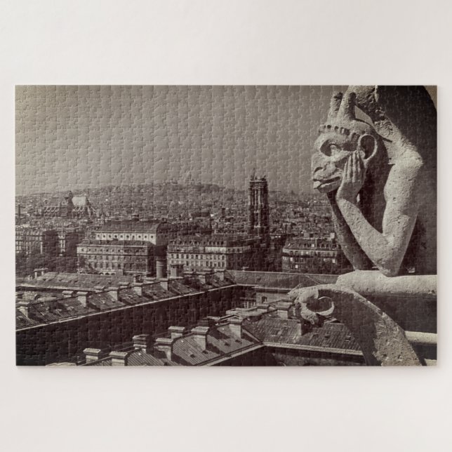 Puzzle Vintage France Paris Notre Dame (Horizontal)